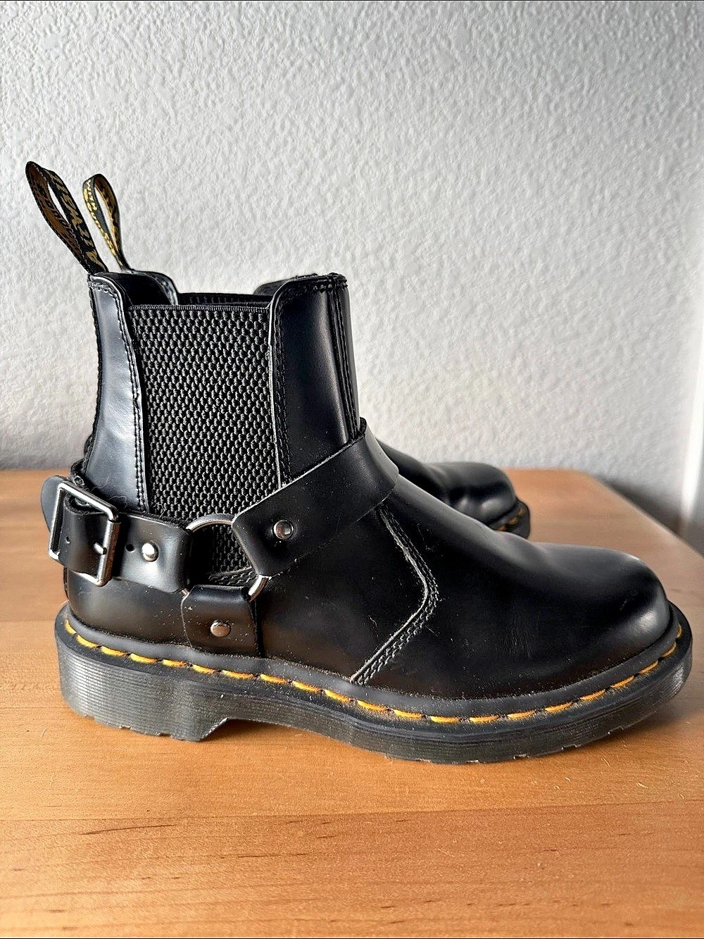 Dr. Martens Jaimes Leather Harness Chelsea Boots Black